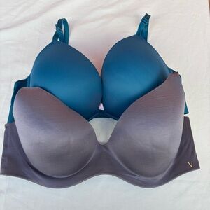 Victoria's Secret Perfect Shape / Wear Everywhere Push Up Bra 36D Lot Of 2